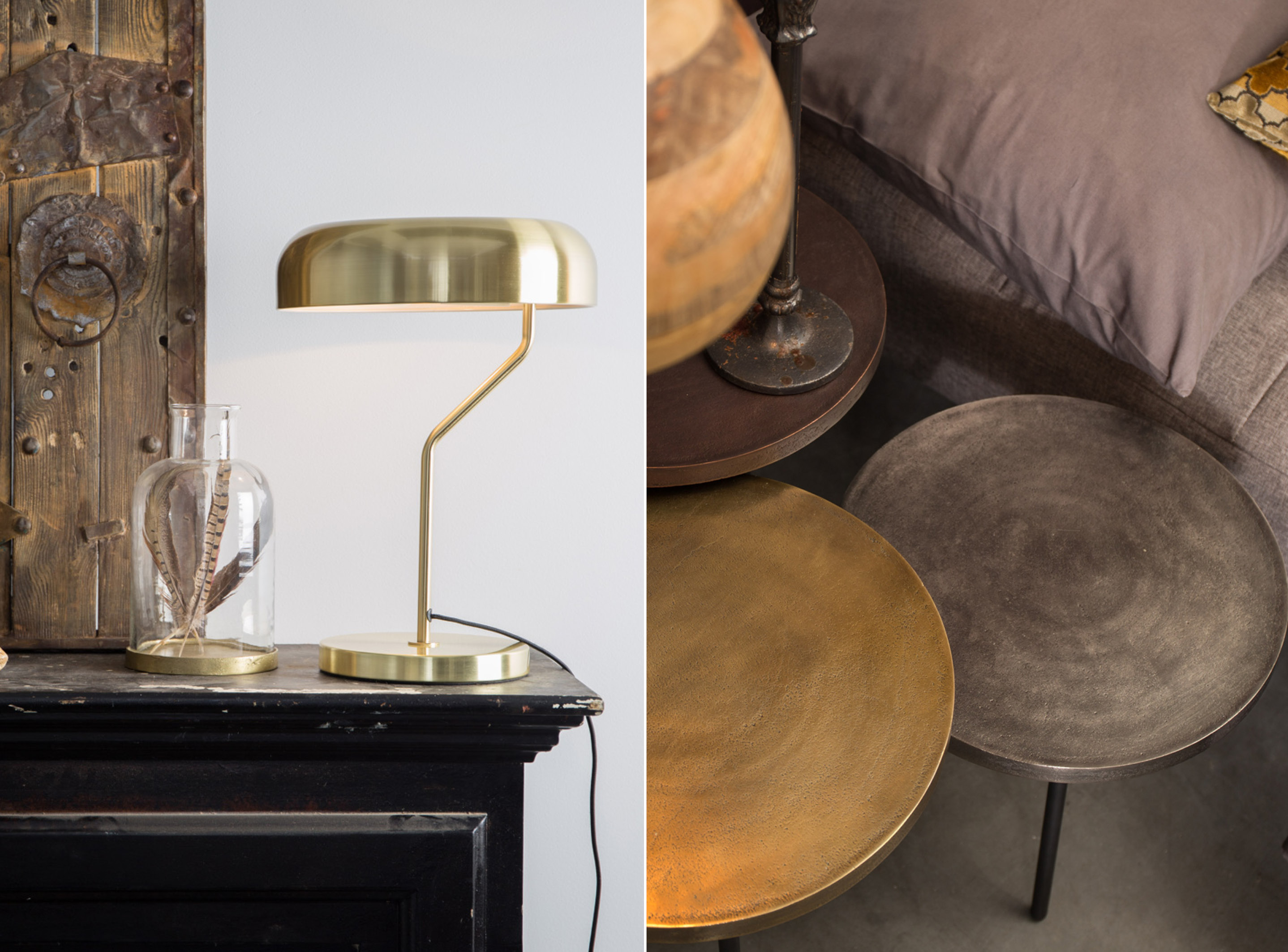 Dutchbone Eclipse lamp, Alim bijzettafel